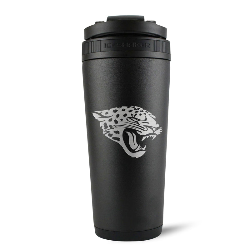 Load image into Gallery viewer, Ice Shaker - Officially Licensed Jacksonville Jaguars 26oz Ice Shaker