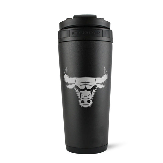 Ice Shaker - Officially Licensed Chicago Bulls 26oz Ice Shaker - Black