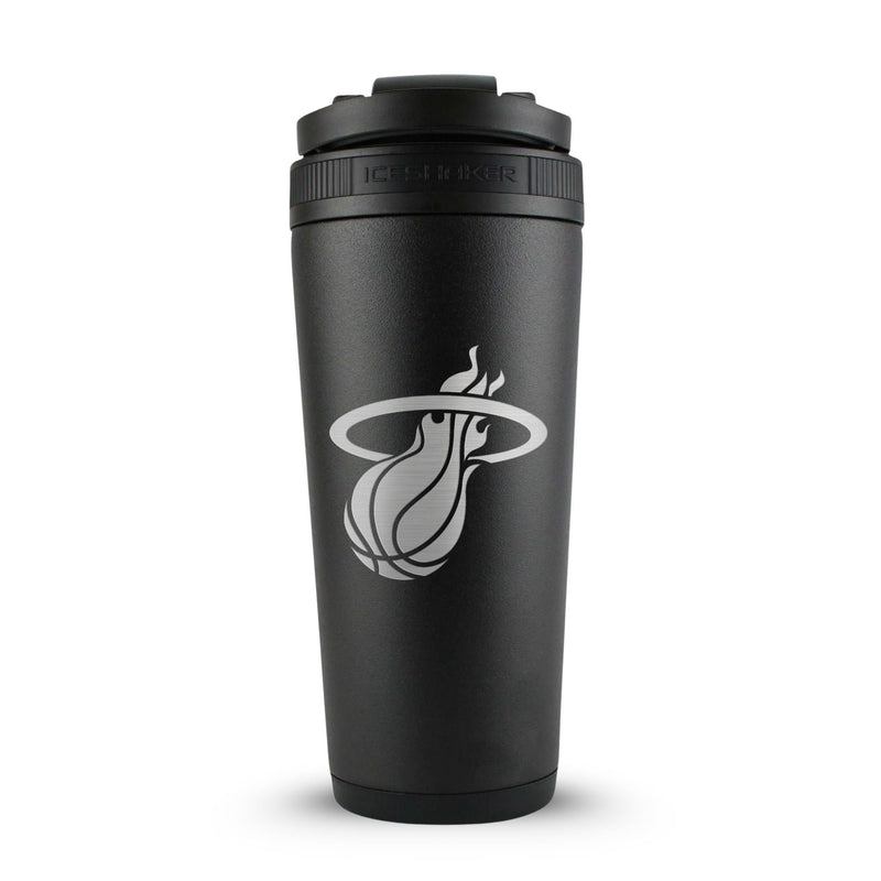 Load image into Gallery viewer, Ice Shaker - Officially Licensed Miami Heat 26oz Ice Shaker - Black