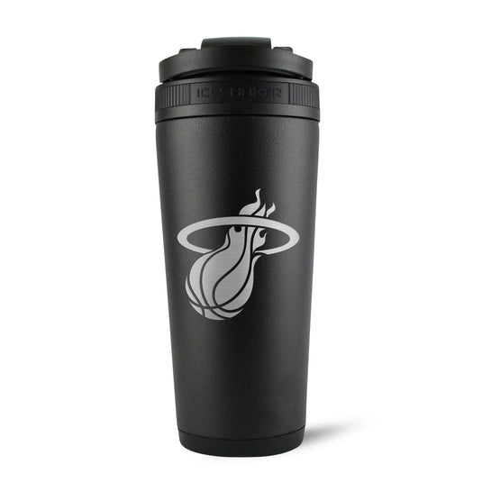 Ice Shaker - Officially Licensed Miami Heat 26oz Ice Shaker - Black