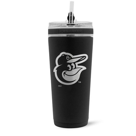 Ice Shaker - Officially Licensed Baltimore Orioles 26oz Flex Bottle