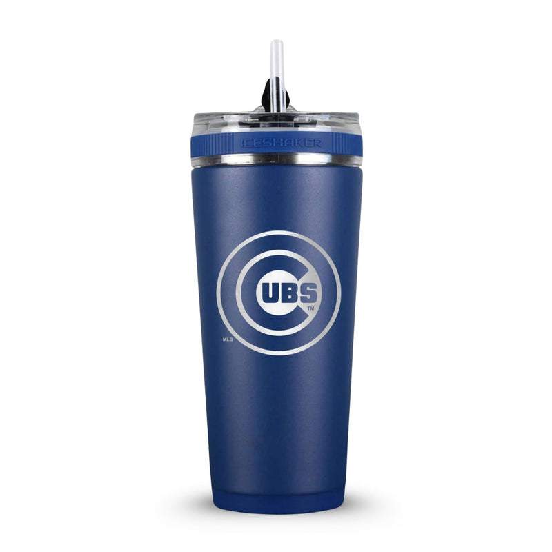 Load image into Gallery viewer, Ice Shaker - Officially Licensed Chicago Cubs 26oz Flex Bottle