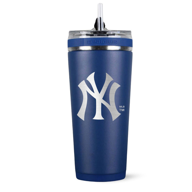 Load image into Gallery viewer, Ice Shaker - Officially Licensed New York Yankees 26oz Flex Bottle