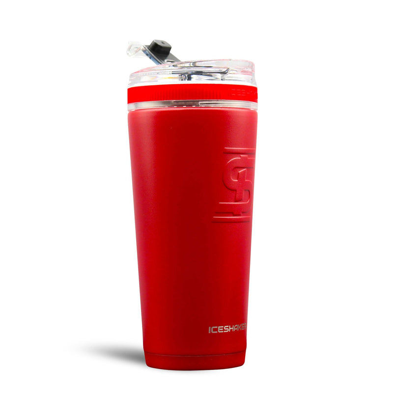 Load image into Gallery viewer, Ice Shaker - Officially Licensed Texas Rangers 26oz Flex Bottle - Red