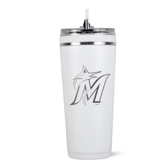 Ice Shaker - Officially Licensed Miami Marlins 26oz Flex Bottle