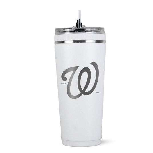 Ice Shaker - Officially Licensed Washington Nationals 26oz Flex Bottle - Full Logo