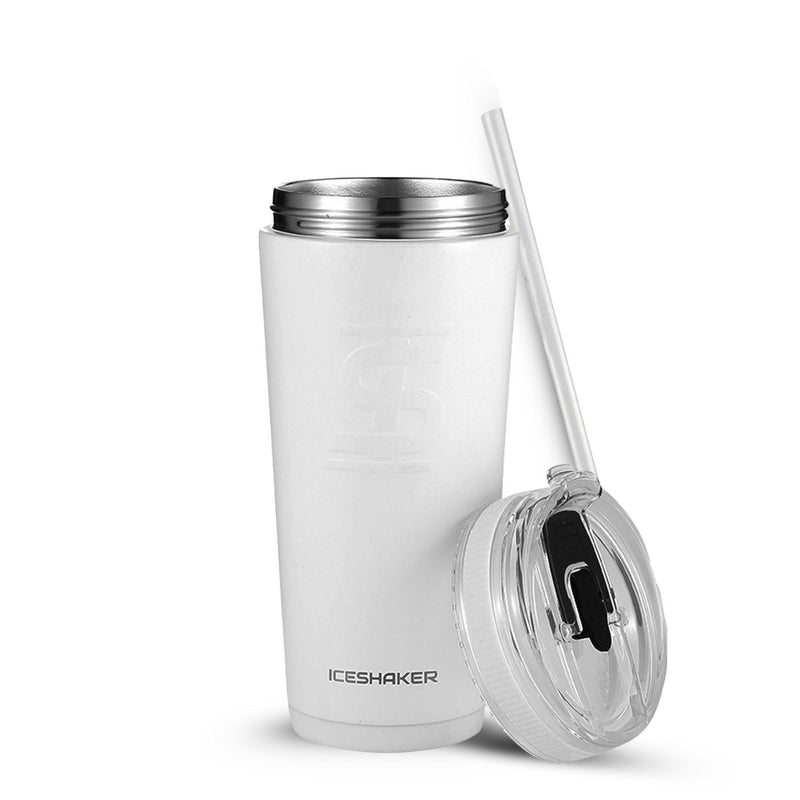 Load image into Gallery viewer, Ice Shaker - Officially Licensed Carolina Panthers 26oz Flex Bottle