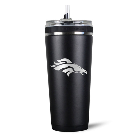 Ice Shaker - Officially Licensed Denver Broncos 26oz Flex Bottle