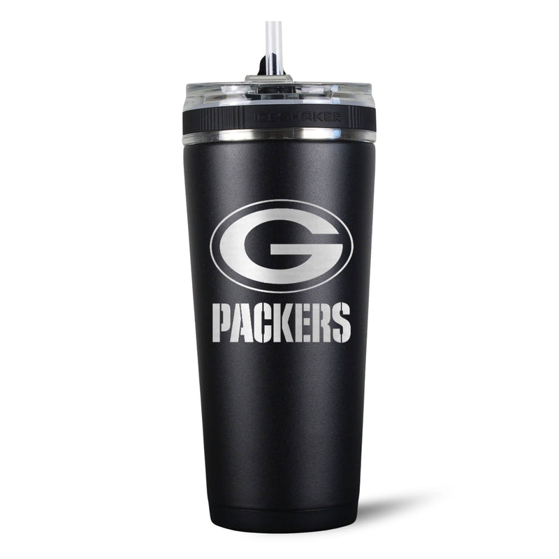 Load image into Gallery viewer, Ice Shaker - Officially Licensed Green Bay Packers 26oz Flex Bottle