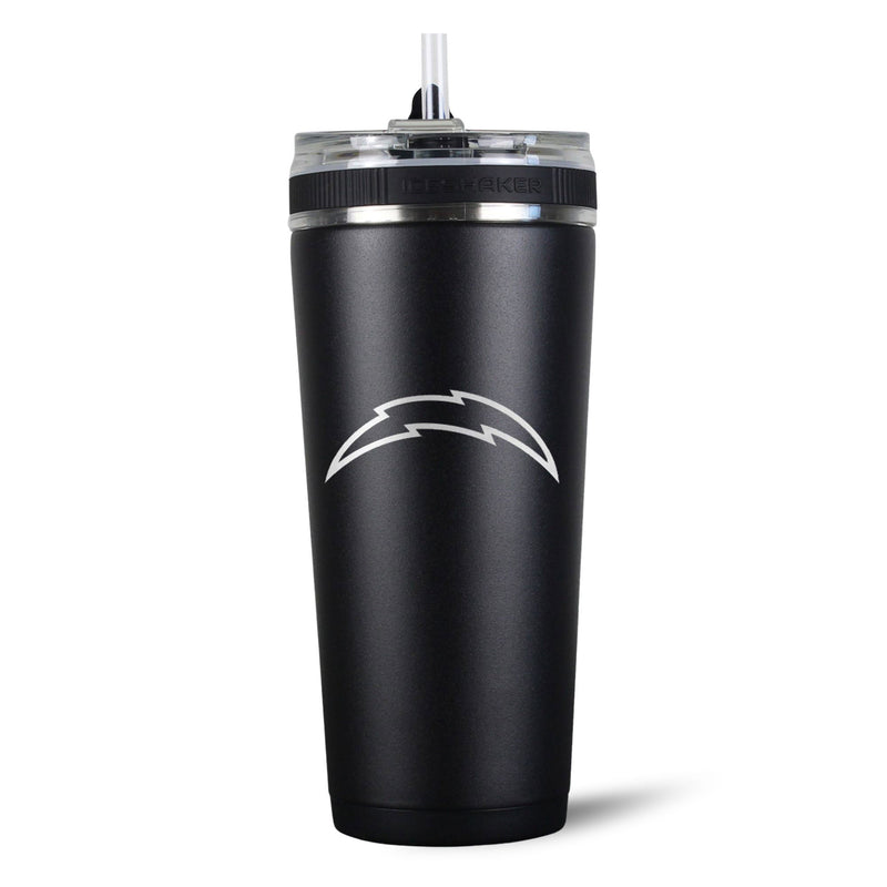 Load image into Gallery viewer, Ice Shaker - Officially Licensed Los Angeles Chargers 26oz Flex Bottle