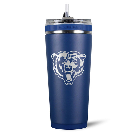 Ice Shaker - Officially Licensed Chicago Bears 26oz Flex Bottle