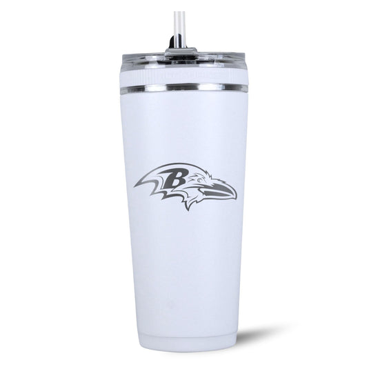 Ice Shaker - Officially Licensed Baltimore Ravens 26oz Flex Bottle