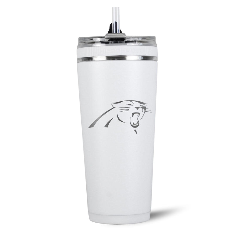 Load image into Gallery viewer, Ice Shaker - Officially Licensed Carolina Panthers 26oz Flex Bottle