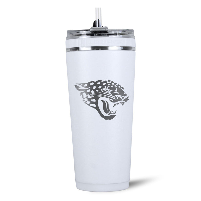 Load image into Gallery viewer, Ice Shaker - Officially Licensed Jacksonville Jaguars 26oz Flex Bottle