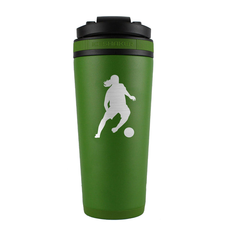 Load image into Gallery viewer, Ice Shaker - Custom Ronaldinho 26oz Ice Shaker - Green