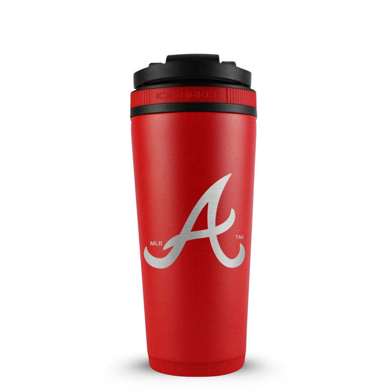 Load image into Gallery viewer, Ice Shaker - Officially Licensed Atlanta Braves 26oz Ice Shaker