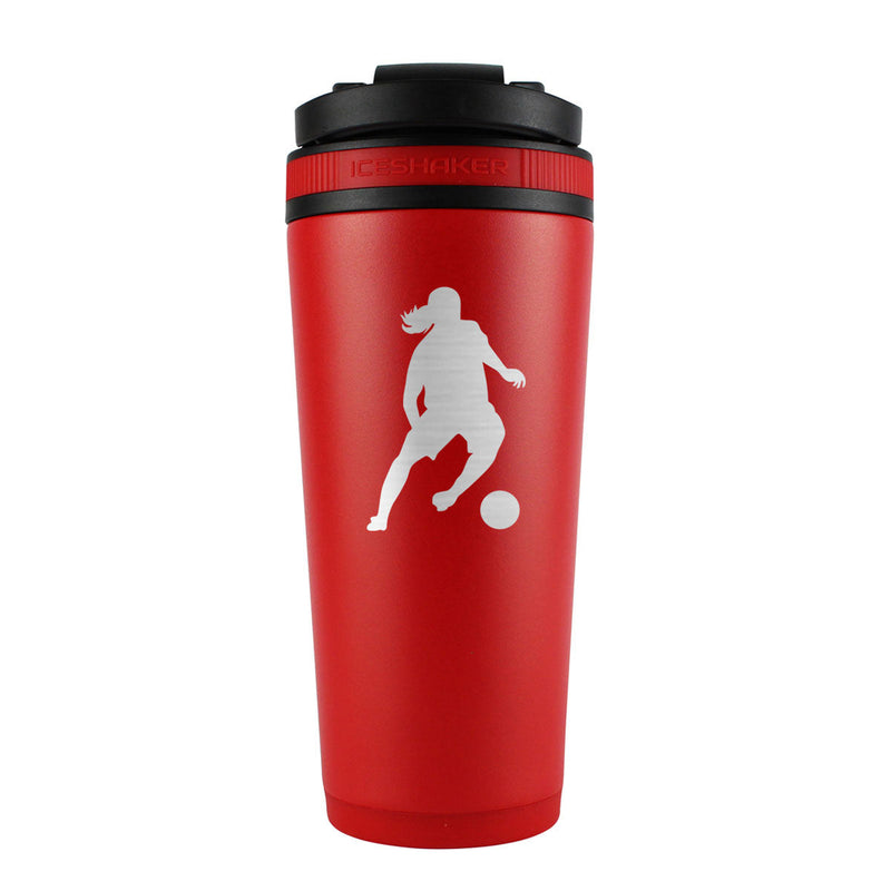 Load image into Gallery viewer, Ice Shaker - Custom Ronaldinho 26oz Ice Shaker - Red