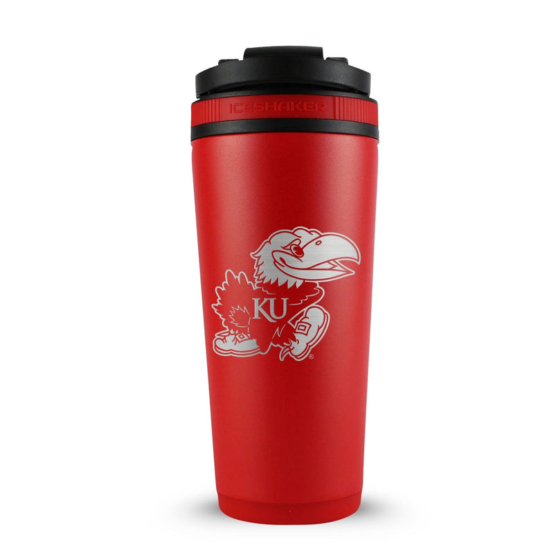 Load image into Gallery viewer, Ice Shaker - Officially Licensed University of Kansas 26oz Ice Shaker