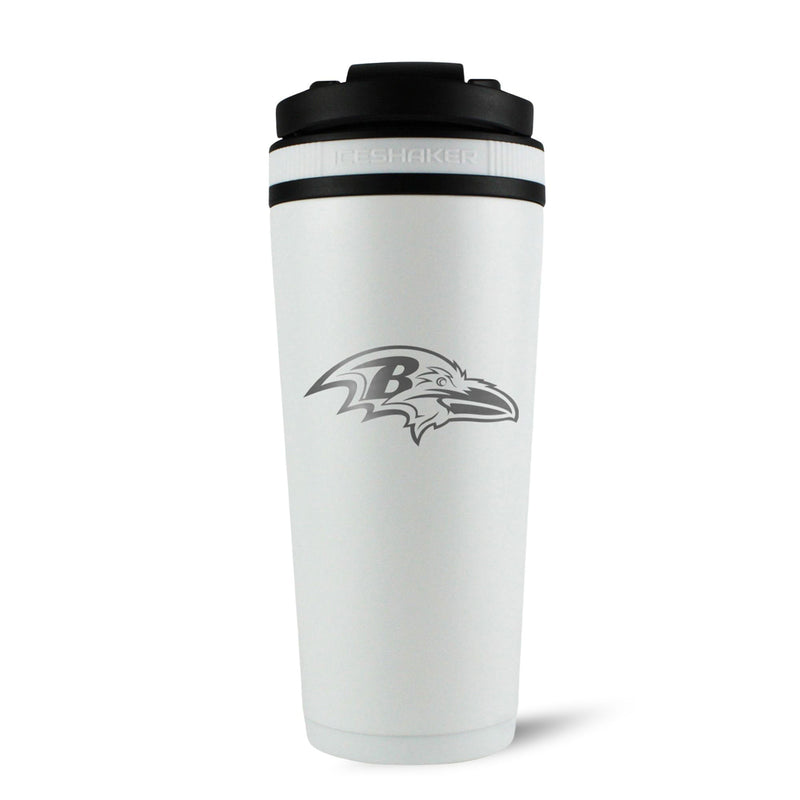 Load image into Gallery viewer, Ice Shaker - Officially Licensed Baltimore Ravens 26oz Ice Shaker