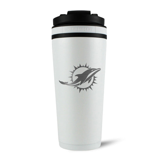 Ice Shaker - Officially Licensed Miami Dolphins 26oz Ice Shaker