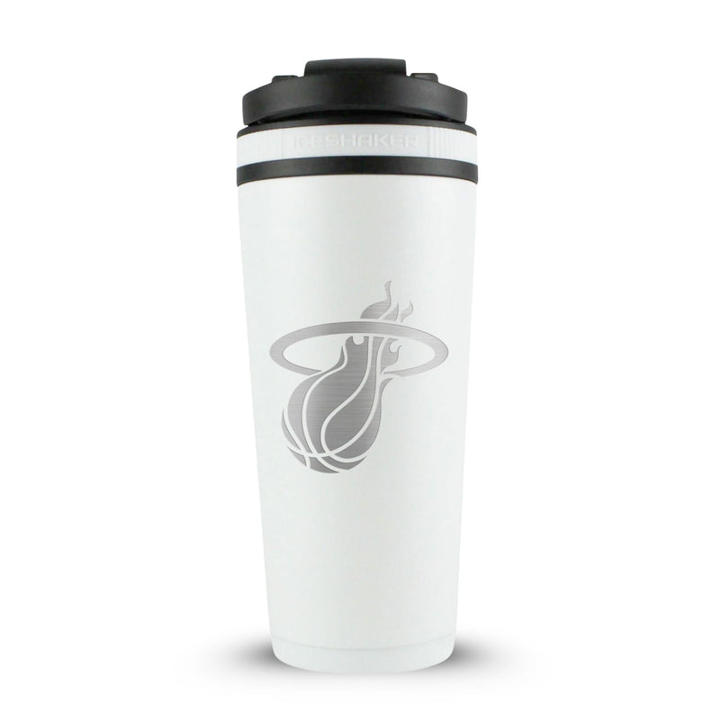 Load image into Gallery viewer, Ice Shaker - Officially Licensed Miami Heat 26oz Ice Shaker - White