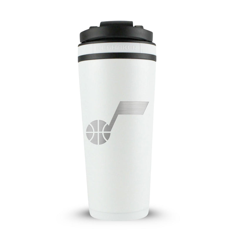 Load image into Gallery viewer, Ice Shaker - Officially Licensed Utah Jazz 26oz Ice Shaker - White