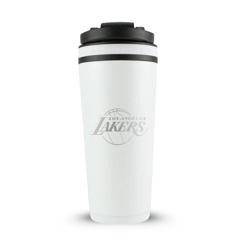 Load image into Gallery viewer, Ice Shaker - Officially Licensed Los Angeles Lakers 26oz Ice Shaker - White