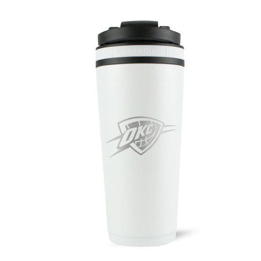 Ice Shaker - Officially Licensed Oklahoma City Thunder 26oz Ice Shaker - White
