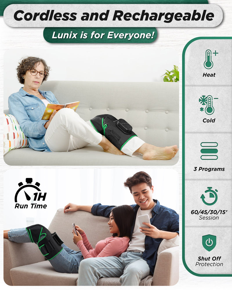 Load image into Gallery viewer, Lunix - LX4 Knee Massager, Forest Green