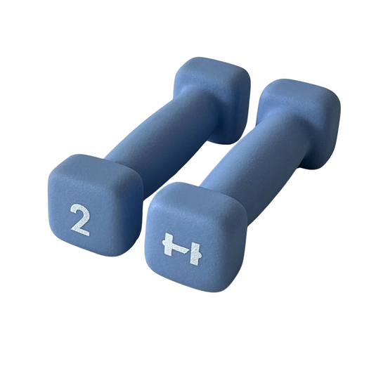 HulkFit - Neoprene Coated Anti-Roll Square Dumbbells
