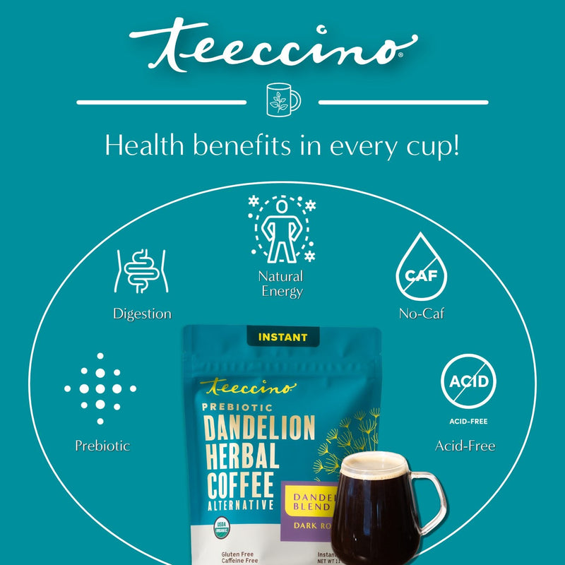 Load image into Gallery viewer, Teeccino - Instant Dandelion Herbal Coffee