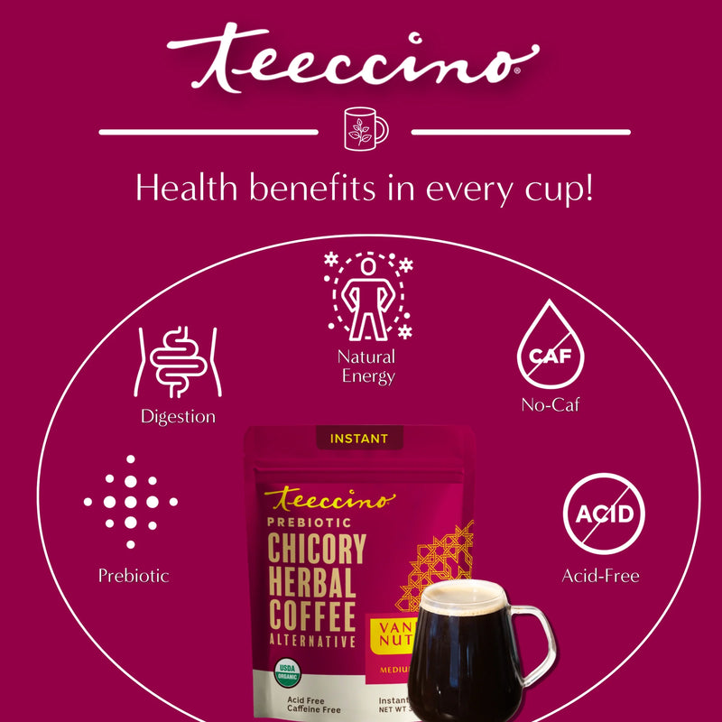Load image into Gallery viewer, Teeccino - Instant Vanilla Nut Herbal Coffee