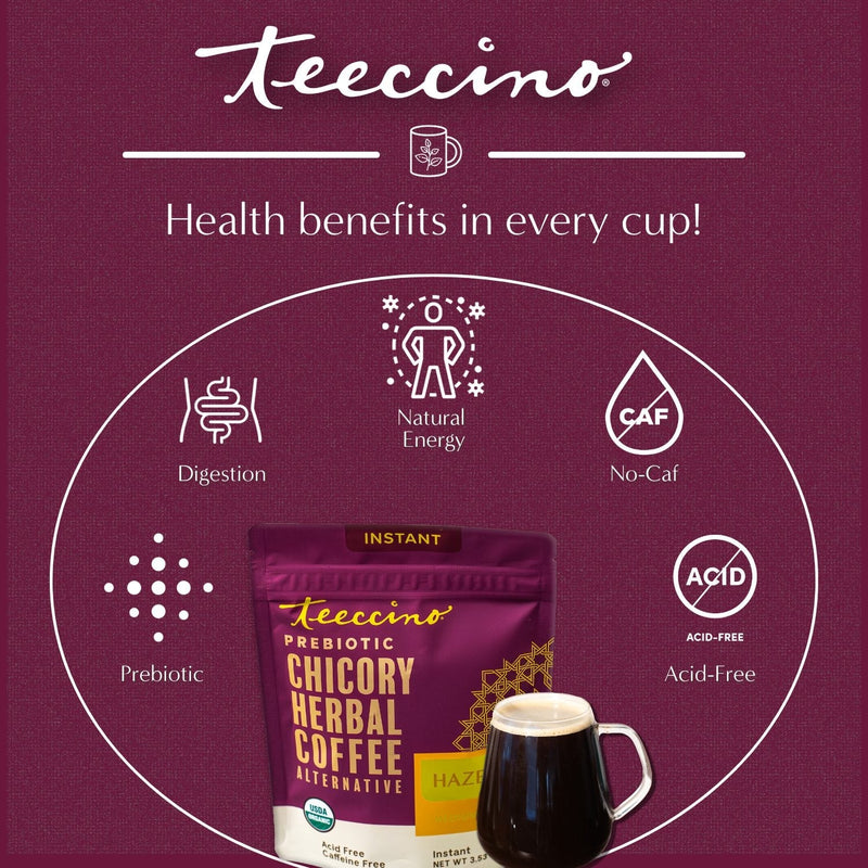 Load image into Gallery viewer, Teeccino - Instant Hazelnut Herbal Coffee