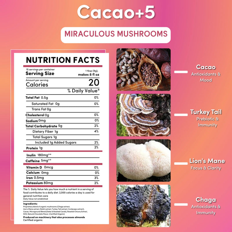 Load image into Gallery viewer, Teeccino - Miraculous Mushrooms® Cacao + 5
