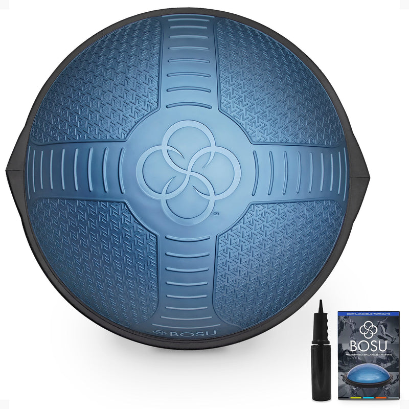 Load image into Gallery viewer, Bosu Home Balance Trainer for Strength, Flexibility, and Cardio Workouts, Blue