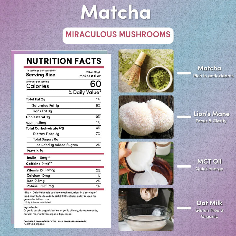 Load image into Gallery viewer, Teeccino - Miraculous Mushrooms® Matcha Latte