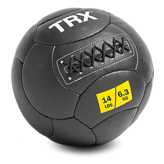 Trx 14 lb Wall Ball Home Gym Strength Training Full Body Workout Equipment, 14
