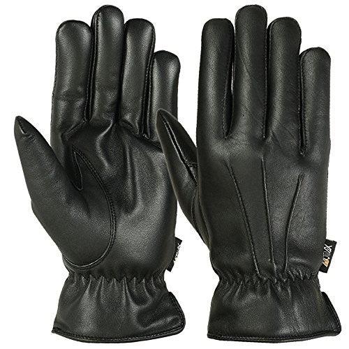 Load image into Gallery viewer, MRX - Men's Warm Winter Dress and Work Gloves, Thermal Lining, Genuine Black Leather