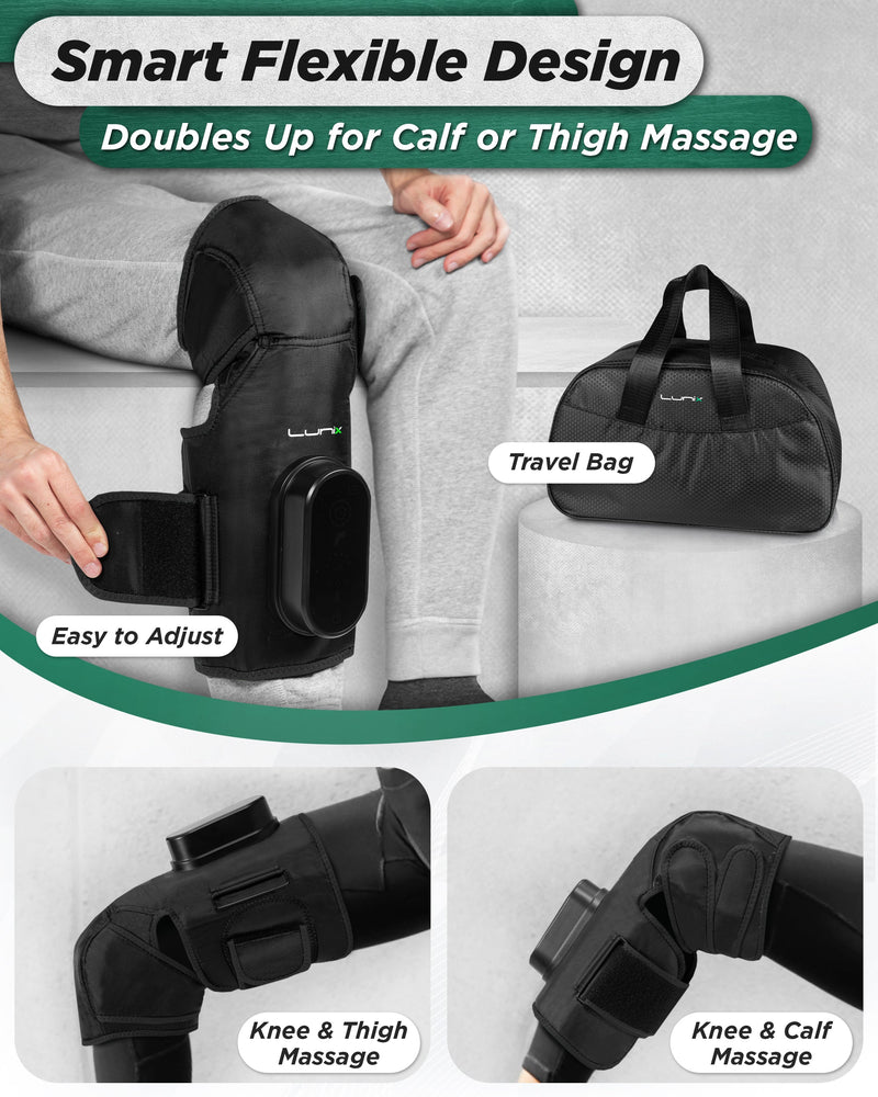 Load image into Gallery viewer, Lunix - LX4 Knee Massager, Charcoal Black