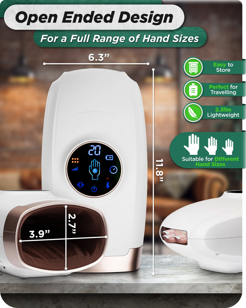 Load image into Gallery viewer, Lunix - LX7 Touchscreen Hand Massager White