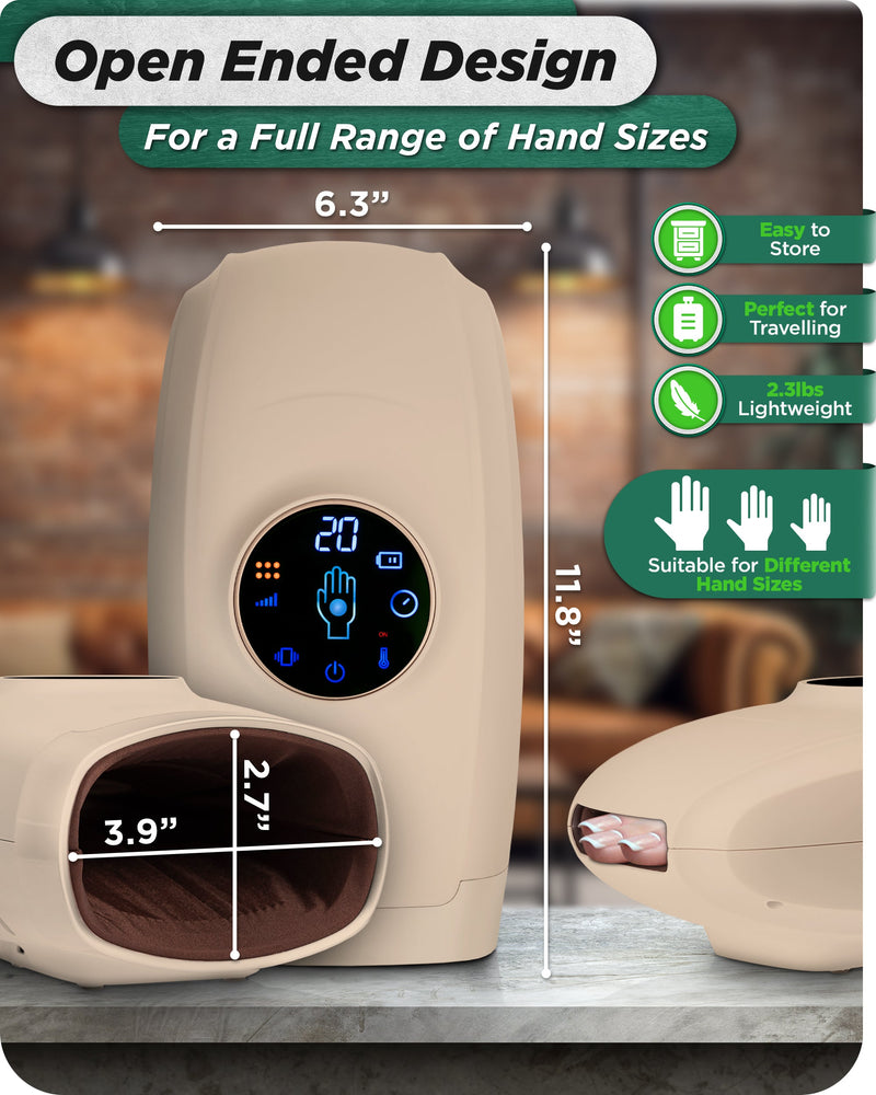 Load image into Gallery viewer, Lunix - LX7 Touchscreen Hand Massager Beige
