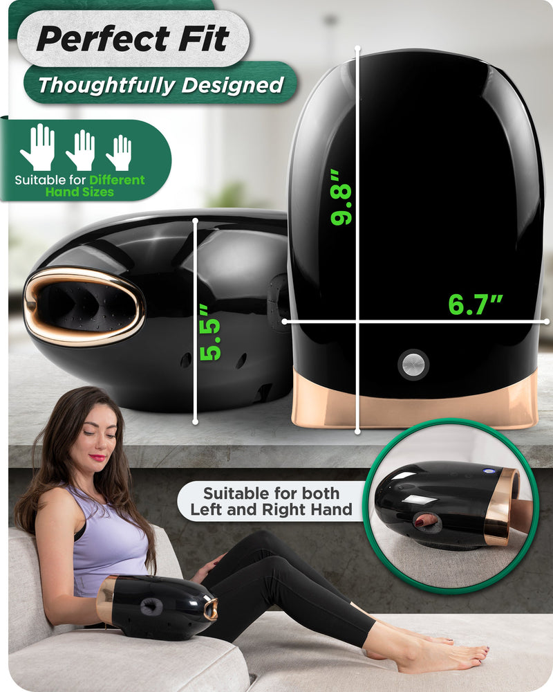 Load image into Gallery viewer, Lunix - LX30 Rolling Hand Massager Charcoal Black