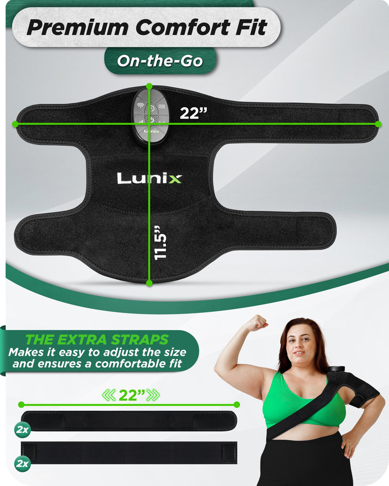 Load image into Gallery viewer, Lunix - LX19 Red Light Therapy for Knee, Elbow and Shoulder, Charcoal Black