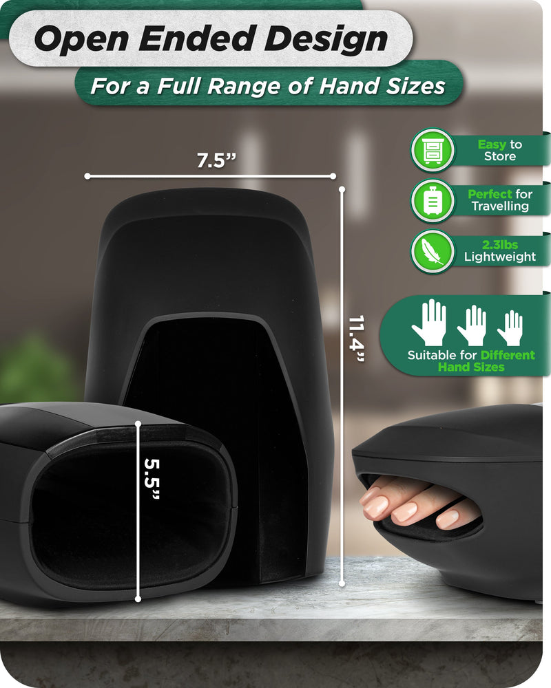 Load image into Gallery viewer, Lunix - LX29 Hand Massager with Heat & Air Compression, Charcoal Black