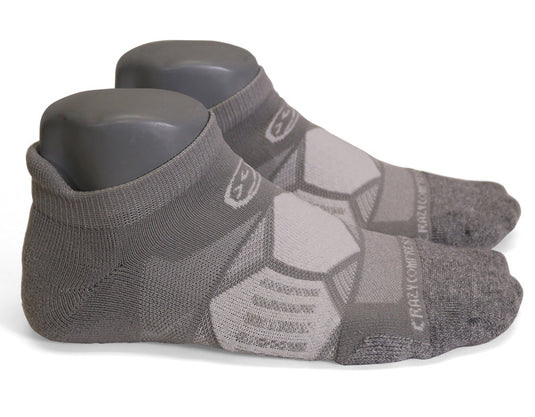 Crazy Compression - Cool Grey - Elite Running Socks