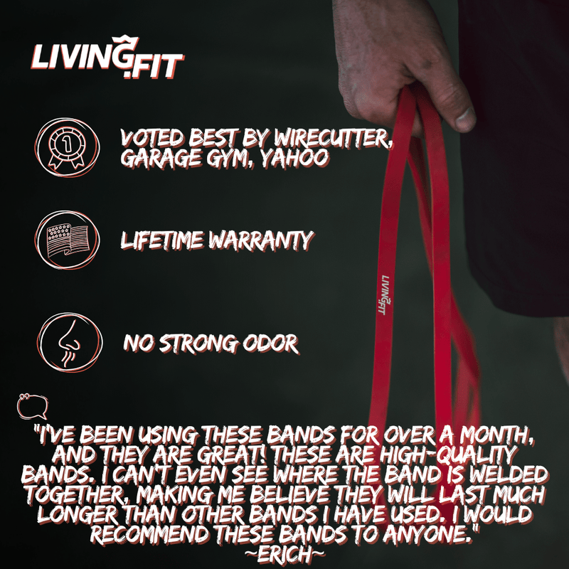 Load image into Gallery viewer, Living.Fit - Resistance Bands – Strength, Flexibility & Pull-Up Assistance - 41"