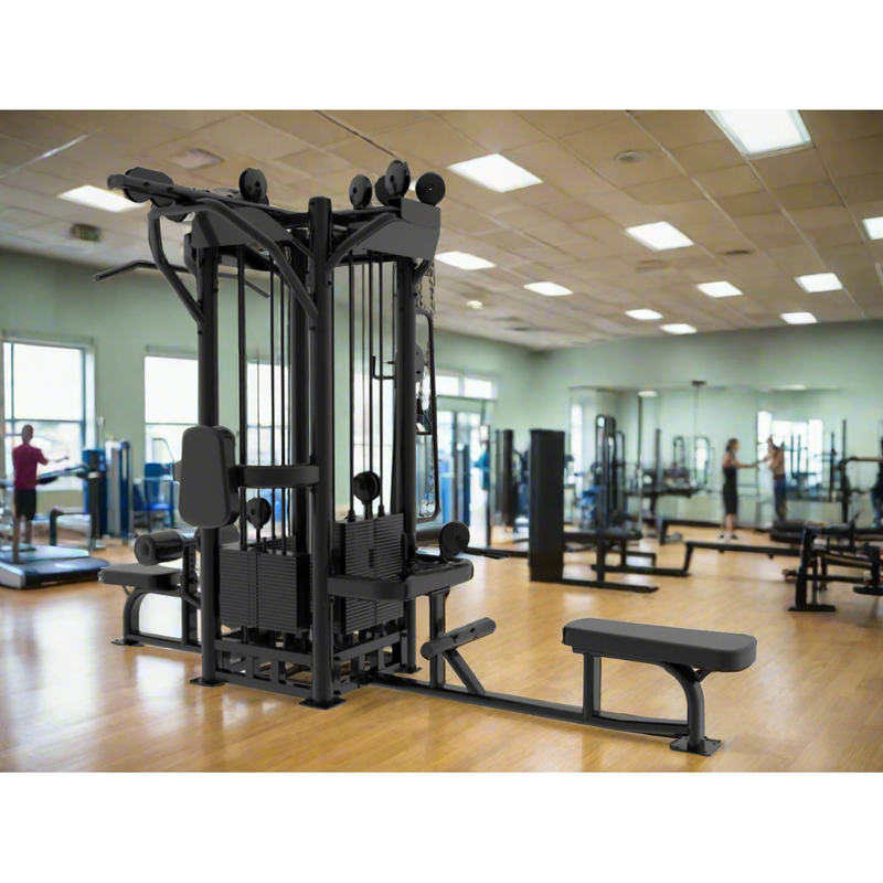 Load image into Gallery viewer, SFE - Commercial 4 Station Jungle Gym Machine with (4) Weight Stacks (New)