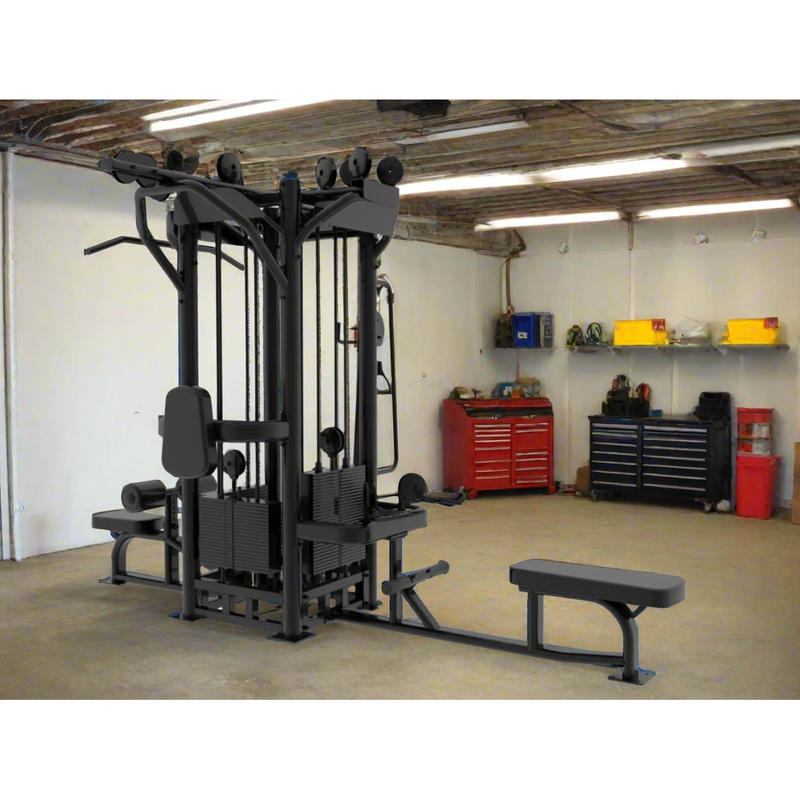 Load image into Gallery viewer, SFE - Commercial 4 Station Jungle Gym Machine with (4) Weight Stacks (New)
