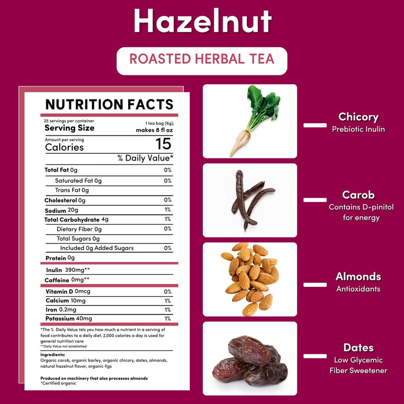 Load image into Gallery viewer, Teeccino - Hazelnut Roasted Herbal Tea