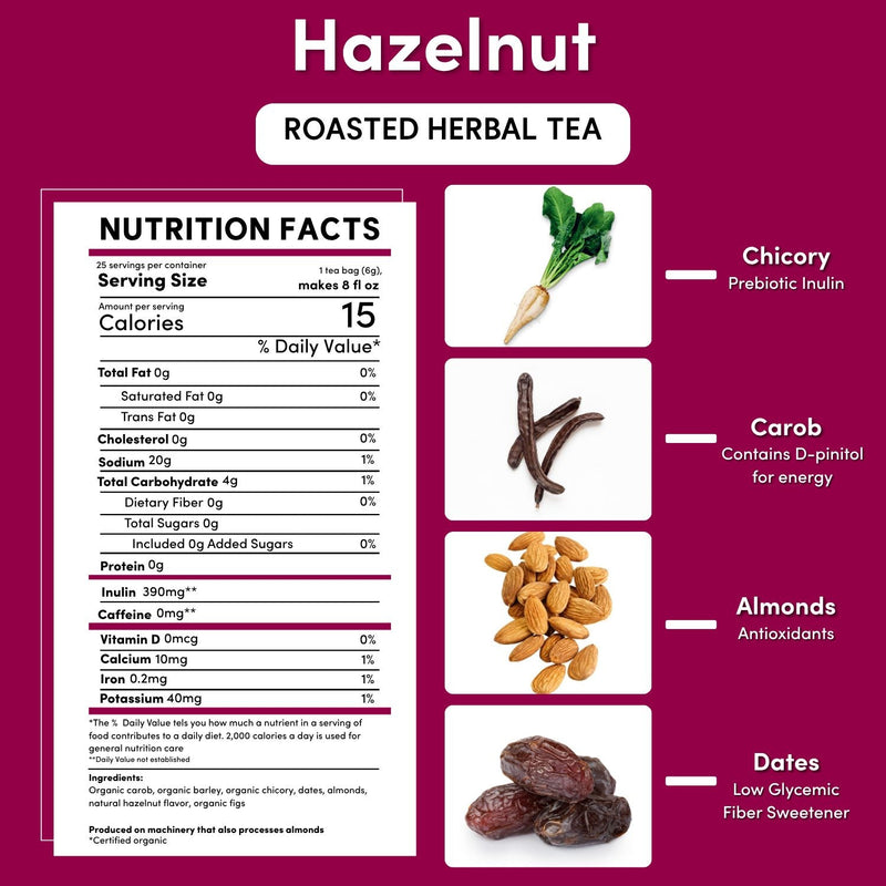 Load image into Gallery viewer, Teeccino - Hazelnut Roasted Herbal Tea